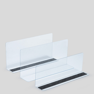 Hookei Customized L Shaped Acrylic Shelving Divider Free Standing Transparent Tabletop Acrylic <b>Shelf</b> Divider Supermarket - Product Image 2