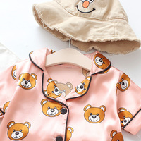 Nouveaux vêtements d'été pour enfants, vêtements de maison pour filles, pyjamas, ensembles de vêtements décontractés pour garçons