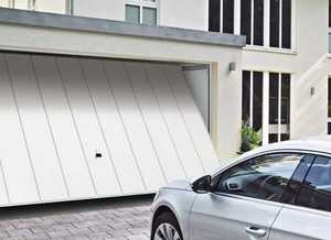 <span class=keywords><strong>Porte</strong></span> <span class=keywords><strong>de</strong></span> <span class=keywords><strong>garage</strong></span> basculante moderne personnalisée pour les villas, plaque entière sans rail en acier aluminium, surface suspendue <span class=keywords><strong>motorisée</strong></span> isolée - Product Image 2