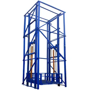 Industrial Warehouse Used hydraulic vertical guide rail cargo lift goods elevator price freight elevator