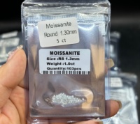Moissanite en vrac en gros 0,8-3 mm DEF VVS taille brillant, pierres précieuses incolores blanc pur pour sertissage micro-pavé et fabrication de bijoux