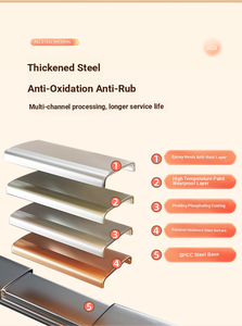 Estantes de Almacenamiento y Zapateros de Acero Modernos <span class=keywords><strong>para</strong></span> Oficina, Color Blanco, con Dos Niveles - Product Image 3
