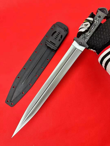 Couteau tactique de survie en plein air personnalisable DIY United Divine Sword, lame fixe en acier inoxydable de haute qualité, manche G10 - Product Image 3