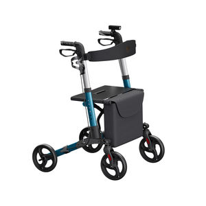 Zuowei ZW8740 Multifunctionele 4-wiel winkelwagentje Buitenrolstoel voor ouderen en gehandicapten - Lichtgewicht 136kg draagvermogen - Product Image 3