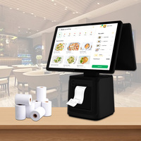 Double écran tactile automatique windows système de point de vente intelligent tablette pc android tout-en-un paiement sans espèces machine de caisse de point de vente