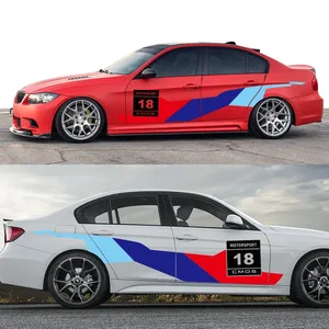 Adesivi in vinile per <span class=keywords><strong>auto</strong></span>, decorazioni laterali, grafiche da corsa, accessori <span class=keywords><strong>auto</strong></span> per BMW E46 E90 E60 F30 F10 X3 F25 M3 E30 E36 E92 G20 - Product Image 3