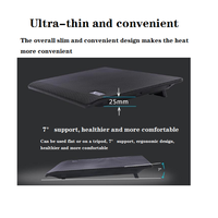 Seenda — base de radiateur en métal pour ordinateur portable, ventilateur à haute résistance à l'usure, base fine pour refroidissement, port USB