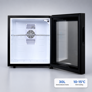 Silent 30L Semiconductor <strong>Mini</strong> Bar with Glass Door for Hotel Guest Room Beverage <strong>Cooler</strong> - Product Image 4