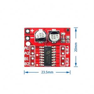 Motor DC de 2 canales PWM Regulación de velocidad Doble puente H Módulo de controlador de motor paso a paso <span class=keywords><strong>Mini</strong></span> <span class=keywords><strong>L298N</strong></span> - Product Image 1