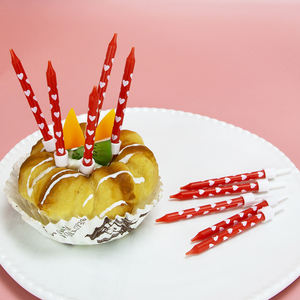 Candeline di Compleanno Colorate con Cuori Stampati, Popolari e Bestseller <span class=keywords><strong>2026</strong></span>, Forniture per Feste - Product Image 1