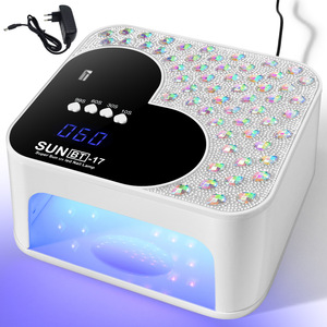 Nuova Lampada UV LED per Unghie SUN BT-17 <span class=keywords><strong>2</strong></span> in 1, 288W, 4 Timer, 45 LED, Fondo Rimovibile, Ricaricabile Wireless Automatica - Product Image 3