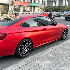 ชุดแต่งสเกิร์ตข้าง BMW ซีรีส์ 4 รุ่น F32 F33 F36 M Sport สีดำ Piano Black ลายคาร์บอนไฟเบอร์ ปี 2014-2020 - Product Image 1
