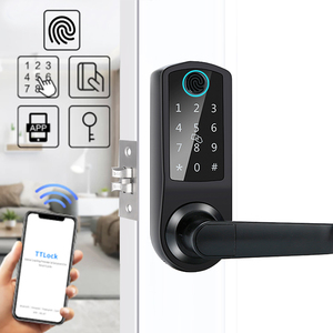 Serrure de porte numérique à empreintes digitales anti-espionnage avec application TTLock 5 en 1 pour la maison/<span class=keywords><strong>Airbnb</strong></span>/appartement - Product Image 1