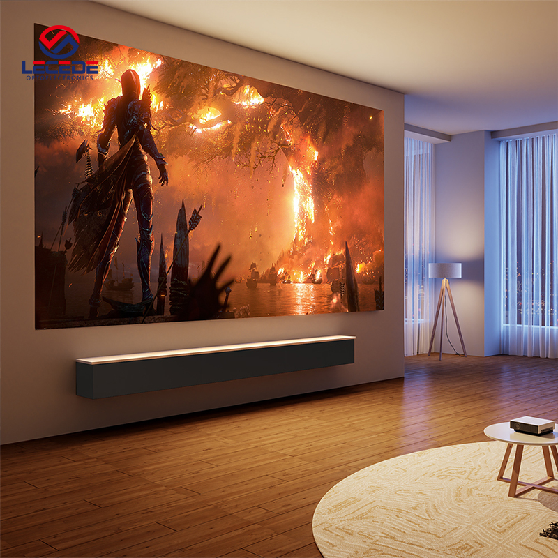 Llecede Светодиодный проекционный экран HD 4K для домашнего кинотеатра на открытом воздухе большой экран для дома