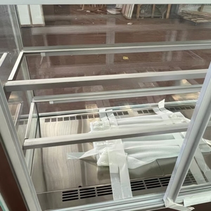 Vitrine commerciale de gâteau en marbre <span class=keywords><strong>noir</strong></span> économe en énergie Dessert pain vitrine réfrigérée <span class=keywords><strong>congélateur</strong></span> à gâteau - Product Image 4