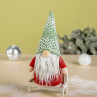 Nouveau Design Style Nordique Sans Visage Gnome Vieil Homme Jouet Mignon De Noël Rudolph Ornement Poupées Main Faire Grande Barbe Nordique En Peluche Jouet