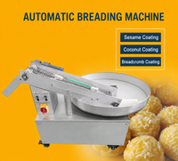 Machine à paner automatique commerciale en acier inoxydable, machine à enrober de sésame, machine à enrober de panure pour poulet frit