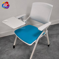 Chaise de réunion de formation de bureau empilable et pliable en maille moderne chaise de conférence empilable recouverte de tissu