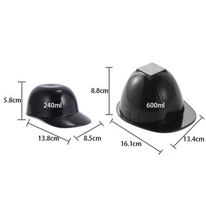 Tazón de plástico para helado de 240 ml con forma de gorra de béisbol, vaso para postre para empaque de alimentos para fiestas, libre de BPA - Product Image 3