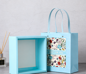 Boîte d'emballage de luxe classique écologique avec revêtement filmé pour l'emballage certifié d'origine Vietnamienne, taille personnalisée et poignée en corde de coton - Product Image 2