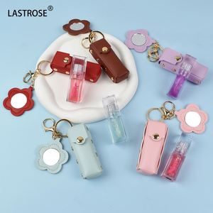 พวงกุญแจกล่องลิปสติกมินิรูปดอกไม้สุดสร้างสรรค์ |   กระเป๋าแฟชั่นหนัง PU พร้อมพวงกุญแจสำหรับผู้หญิง - Product Image 4