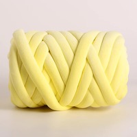 Fil de chenille épais et épais à bas prix fil de tube de coton de velours géant pour le crochet de tricot spécial