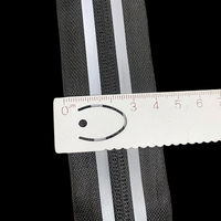 Fermeture éclair en nylon n°5 imperméable IPX6 avec bande réfléchissante et curseur à verrouillage automatique pour sacs à dos, tentes et équipements de camping en plein air