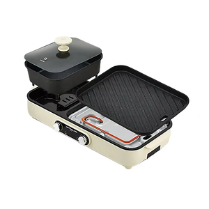 All-in-One Smokeless <b>Electric</b> <b>BBQ</b> Hot Pot Grill Korean Style Table Barbecue Pan Non-stick Mechanical Control - Product Image 1