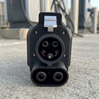 Adaptateur de charge pour véhicules électriques, prise triangulaire standard américaine, prise de conversion pour borne de recharge 5 trous 250V16A