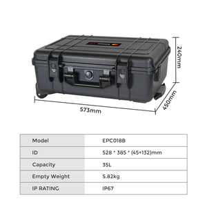 <span class=keywords><strong>Valise</strong></span> universelle en ABS à faible MOQ d'usine, boîte de rangement en plastique rigide, boîte à <span class=keywords><strong>outils</strong></span> étanche avec roues - Product Image 2