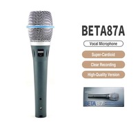 Microphone à condensateur filaire Beta 87A supercardioïde, réduction de bruit, microfono Beta 87A pour l'enregistrement musical et en studio