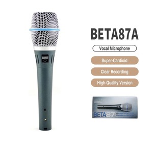 Microphone à condensateur filaire Beta 87A supercardioïde, réduction de bruit, microfono Beta 87A pour l'enregistrement musical et en <span class=keywords><strong>studio</strong></span> - Product Image 2