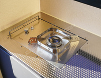 Erweiterbarer Mobiler Slide-in Wohnwagen Schwerlast-Stahlchassis 100L Wassertank 2-Personen Schlafkapazität Innen-Toilette Bad Wohnmobil