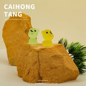 <span class=keywords><strong>Miniature</strong></span> Simulation Schnauzer bijoux à bricoler soi-même accessoires créatif stéréo lumineux ameublement résine matériel Art en gros - Product Image 4