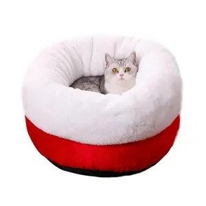 Comodo cuscino per animali domestici cestini per cani nido in materiale morbido canile autunno inverno per cucciolo di gatto letto calmante vendite dirette in fabbrica