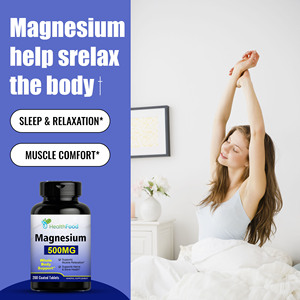 Magnésium 500mg 200 comprimés pelliculés Oxyde de magnésium Supplément minéral naturel Soutient la relaxation musculaire, les nerfs, les os et les antioxydants - Product Image 3