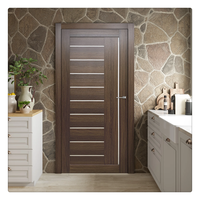 Portes intérieures modernes Ace Dernières portes doubles fantaisie en bois de teck Conceptions rondes pour maisons Porte en bois massif