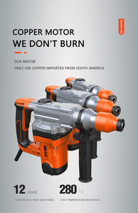 Nhà Máy Chất Lượng Cao 800W Quay Búa Khoan Tác Động Điện Bê Tông Điện Phá Hủy Búa Biến Tốc Độ OEM Tùy Chỉnh - Product Image 2