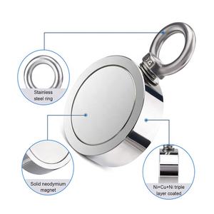 2.75 \ "terre rare néodyme Double face <span class=keywords><strong>aimant</strong></span> de <span class=keywords><strong>pêche</strong></span> 1000lbs force combinée personnalisé <span class=keywords><strong>aimant</strong></span> de pince magnétique industriel - Product Image 1