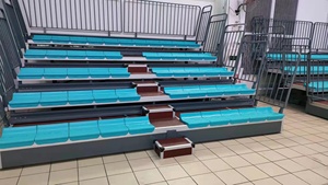 Système de sièges rétractables télescopiques pour théâtres, écoles, hôtels, utilisation multifonctionnelle en arène, électrique/manuel - Product Image 6