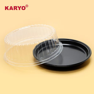 Hộp bánh tròn cao cấp KARYO 321H dùng cho sinh nhật, hộp đựng mang đi, chất liệu PET trong suốt, 12 inch, bao bì bánh bằng nhựa, hộp nhựa trong suốt - Product Image 5