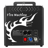 Machine à flammes de feu à 3 têtes pour événements de fête de mariage sur scène