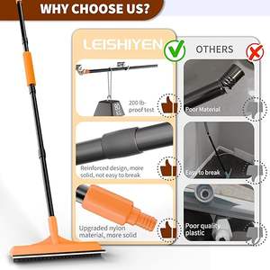 Rascador de Pelo para Mascotas con Mango Largo Ajustable, Kit de Rastrillo para Alfombras Reutilizable para Pelo de Perro y Gato, para Eliminar Pelos de Alfombras de Baño - Product Image 4