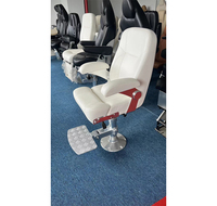 Chaise de capitaine marin pour bateau Sièges de bateau en cuir PU de qualité marine à dossier haut de couleur personnalisée