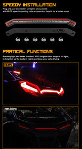 ATV UTV parte LED 3er Centro de freno luz trasera para Polaris RZR XP 1000 Turbo Sportsman 1000 XP 2019-2022 UTV ATV luz trasera - Product Image 4