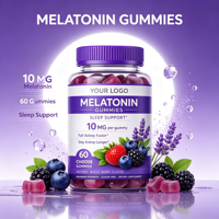 Gommes à la mélatonine végétariennes sans gélatine à base de pectine, sans gluten, végétaliennes