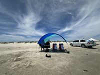 Neues Tragbares Windbeständiges Schnellaufbau-Strandzelt Werbe-Windkraft-Automatik-Sonnenschutz für Camping