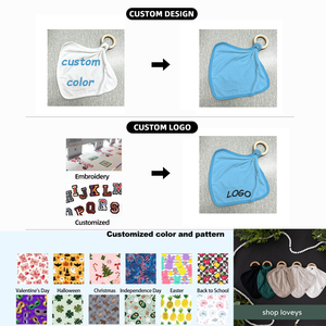 Bavoirs en bambou/soie de <span class=keywords><strong>lait</strong></span> pour bébés et enfants, motifs mignons et colorés, best-sellers Kouzi, unisexes - Product Image 5