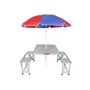 Outdoor Aluminum <b>Folding</b> <b>Table</b> <b>With</b> <b>Chair</b> Sets Modern Design Foldable BBQ <b>Dining</b> Furniture for Gym Farmhouse Use SG0217240936FT - Product Image 2