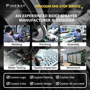 PINEBAY двойная функция для ванной комнаты <span class=keywords><strong>ABS</strong></span> Магнитный распылитель, матовый никель, 2 режима распыления, набор для биде, Shattaf для туалета - Product Image 4